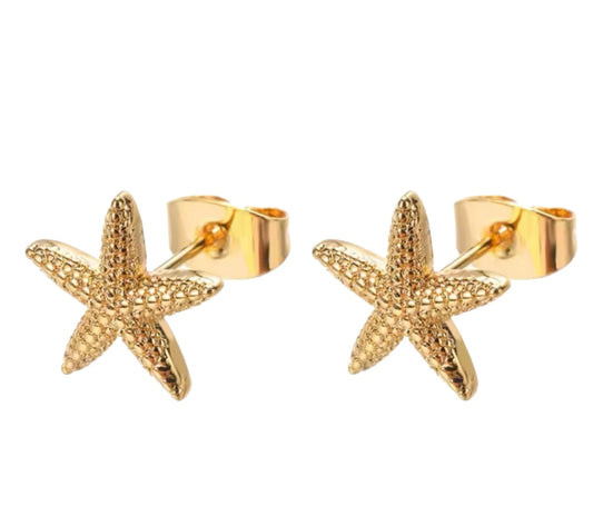 Starfish stud earrings - Little Bella Jewels