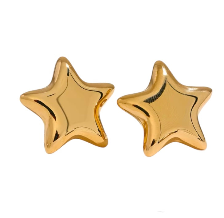 Big Star studs earrings - Little Bella Jewels