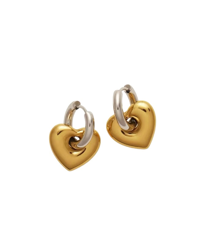 Mini heart earrings - Little Bella Jewels