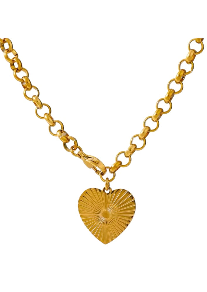 Love heart necklace - Little Bella Jewels