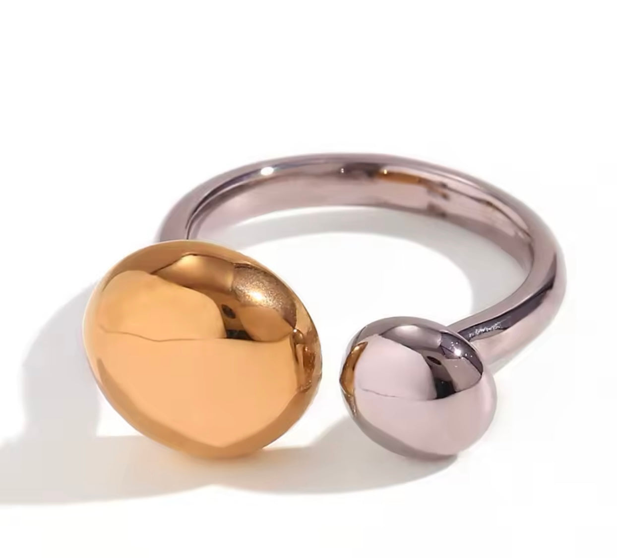 Two Tones Bubble Ring